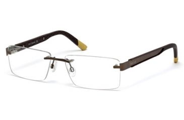 Image of Timberland TB1307 Eyeglass Frames - Matte Dark Brown Frame Color