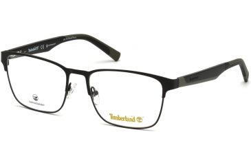 Image of Timberland TB1575 Eyeglass Frames - Matte Black Frame Color, Matte Black Lens Color