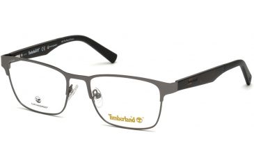 Image of Timberland TB1575 Eyeglass Frames - Matte Gunmetal Frame Color, Matte Gunmetal Lens Color
