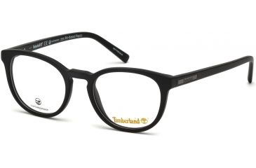 Image of Timberland TB1579 Eyeglass Frames - Matte Black Frame Color, Matte Black Lens Color