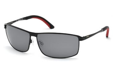 Image of Timberland TB9043 Sunglasses - Matte Black Frame Color, Smoke Lens Color