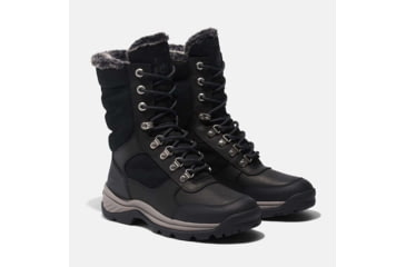 Image of Timberland White Ledge Tall Lace Up Boot - Womens, Jet Black, 9.5, Medium, TB1A2KDR01509500M