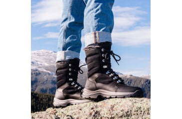 Image of Timberland White Ledge Tall Lace Up Boot - Womens, Jet Black, 9.5, Medium, TB1A2KDR01509500M