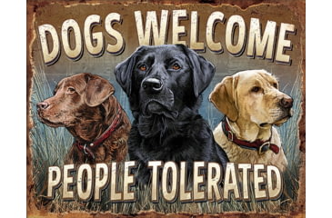 Image of Tin Signs Dogs Welcome, 12.5in X 16in, 2279