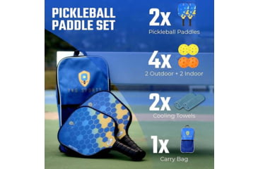 Image of Tkg Sports Carbon Fiber Pickleball Set W/carry Bag