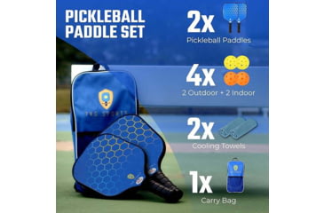 Image of Tkg Sports Fiberglass Pickleball Set W/carry Bag