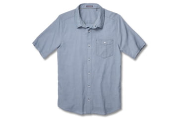 Image of Toad&amp;Co Airbrush Short Sleeve Shirt - Men's-Blue Abyss-Small