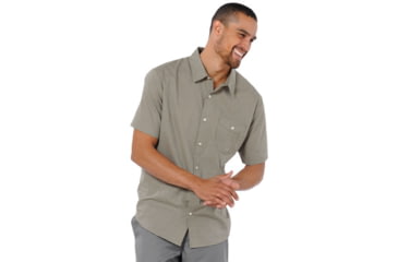 Image of Toad&amp;Co Airbrush Short Sleeve Shirt - Men's-Dusky Green-Large