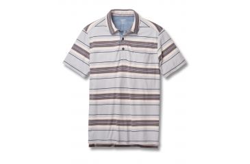 Image of Toad&amp;Co Blackjack Men's Polo Shirt, Smoke Stripe, Large T2002810-093-L
