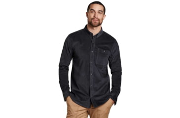 Image of Toad&amp;Co Cruiser Cord LS Shirt - Mens, Soot, Small, T2241906-089-S