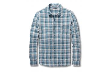 Image of Toad&amp;Co Cuba Libre Mens Long Sleeve Shirt, Deepwater, Large T2252402-421-L