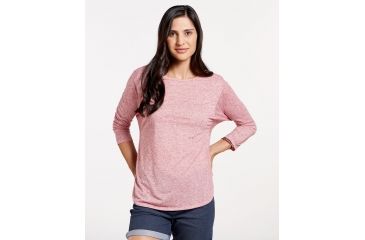 Image of Toad&amp;Co Ember 3/4 Sleeve Women's Tee, Rhubarb, Extra Small T1242709-659-XS