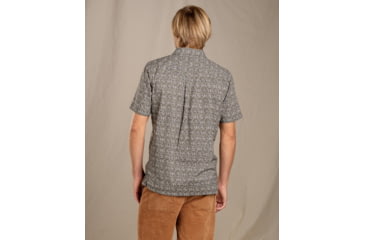 Image of Toad&amp;Co Harbour Short Sleeve Shirt - Mens, Falcon Brown Fish Print, Large, T2002904-241-L