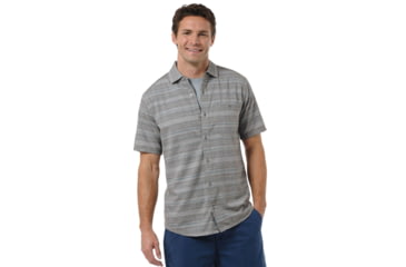 Image of Toad&amp;Co Hardscape Shirt - Men's-Turkish Coffee Stripe-Small