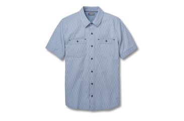 Image of Toad&amp;Co Harris Men's Short Sleeve Slim Shirt, Weathered Blue, Large T2222803-462-L