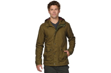 Image of Toad&amp;Co Hooded Stout Parka - Men's-Dark Olive-Small