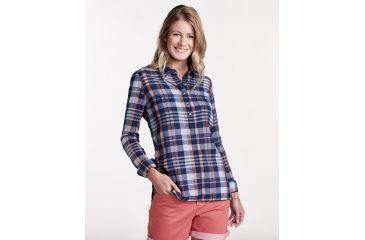 Image of Toad&amp;Co Indigo Ridge Women's Long Sleeve Shirt, Medium Indigo, Large T1252801-905-L