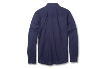Image of Toad&amp;Co Mattock Mens Long Sleeve Slim Shirt, Dark Indigo Solid, Large T2252806-923-L