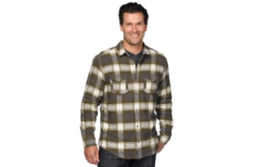 Image of Toad&amp;Co Mojac Plaid Shirt- Men's-Dark Olive-Small