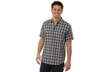 Image of Toad&amp;Co Open Air Short Sleeve Shirt - Men's-Lapis-Small