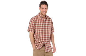 Image of Toad&amp;Co Open Air Short Sleeve Shirt - Men's-Mineral Red-Small
