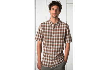 Image of Toad&amp;Co Open Air Short Sleeve Shirt - Mens-Picante-Small htd0015-Picante-Small