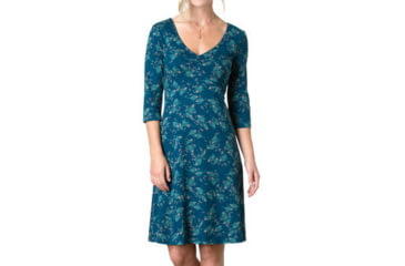 Image of Toad&amp;Co Rosalinda Dress - Women's-Blue Abyss Geese Print-Medium