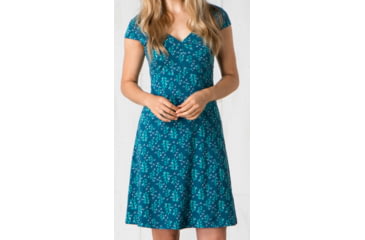 Image of Toad&amp;Co Rosemarie Dress - Women's-Inky Teal Found Forest Print-Small