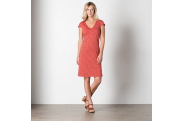 Image of Toad&amp;Co Rosemarie Dress - Women's-Spiced Coral Geo Print-Small