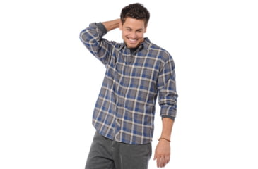 Image of Toad&amp;Co Smythy Long Sleeve Shirt - Men's-Deep Blue-Medium