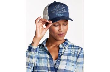 Image of Toad&amp;Co Stretch Cord Women's Trucker Cap, Deep Navy, One Size T1202805-420-OS