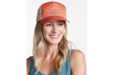Image of Toad&amp;Co Stretch Cord Women's Trucker Cap, Papaya, One Size T1202805-654-OS