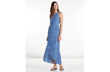 Image of Toad&amp;Co Sunkissed Maxi Dress, Blueberry Batik Floral Print, Extra Small T1792702-425-XS