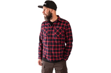 Image of TOBE Outerwear Sonora Shirt - Mens, Red/Navy, M, 310922-501-004