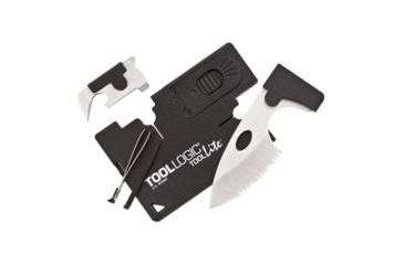 Image of Tool Logic Credit Card Companion With Led Light, Satin Finish, Abs Plastic, Black, CC2SB