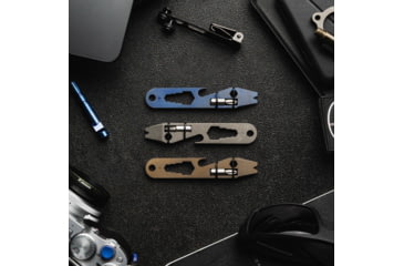 Image of Toor Knives Titanium Keychain Multi-Tool, Cobalt, Titanium MultiTool - Cobalt
