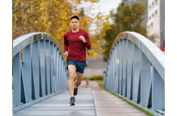 Image of Topo Athletic Magnifly 4 Road Running Shoes - Mens, Grey/Navy, 8, M051-080-GRYNAV