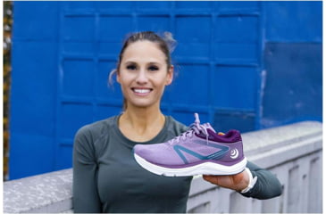Image of Topo Athletic Magnifly 4 Road Running Shoes - Womens, Mauve/Navy, 9, W051-090-MAVNAV