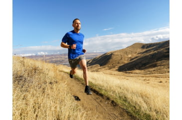 Image of Topo Athletic MT-4 Trailrunning Shoes - Mens, Grey/Blue, 9.5, M052-095-GRYBLU