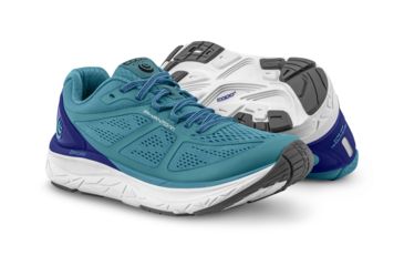 Image of Topo Athletic Phantom - Womens, Aqua / Cobalt, Medium, 7.5, W032-075-AQUCOB