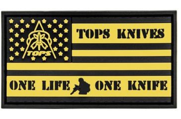 Image of TOPS Knives Flag Patch, 3D Effect, PATCH-02
