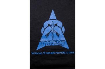 Image of Tops Knives T-Shirt, Blue/Black, Large, TS-BBLG