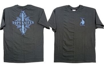 Image of Tops Knives Tribal Art T-Shirt Large, Large TPTSBBTALG