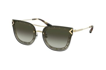 Image of Tory Burch TY6067 Sunglasses 31608E-60 - Gold Frame, Green Gradient Lenses