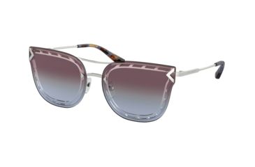 Image of Tory Burch TY6067 Sunglasses 316148-60 - Silver Frame, Pink/blue /brown Gradient Lenses
