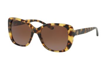 Image of Tory Burch TY7114 Sunglasses 1706T5-53 - Tokyo Tort Frame, Brown Gradient Polarized Lenses