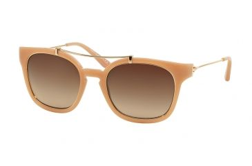 Image of Tory Burch TY9038 TY9038 Sunglasses 138613-51 - Blush/gold Frame, Dark Brown Gradient Lenses