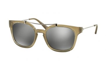 Image of Tory Burch TY9038 TY9038 Sunglasses 14016G-51 - Milky Cumin/silver Frame, Pewter Flash Lenses