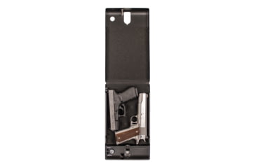 Image of Tracker Safe Single Pistol Safe-Biometric Lock, 12.6in, Black, SPS-04B
