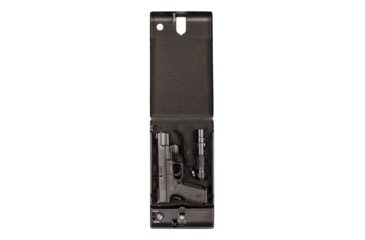 Image of Tracker Safe Single Pistol Safe-Biometric Lock, 12.6in, Black, SPS-04B